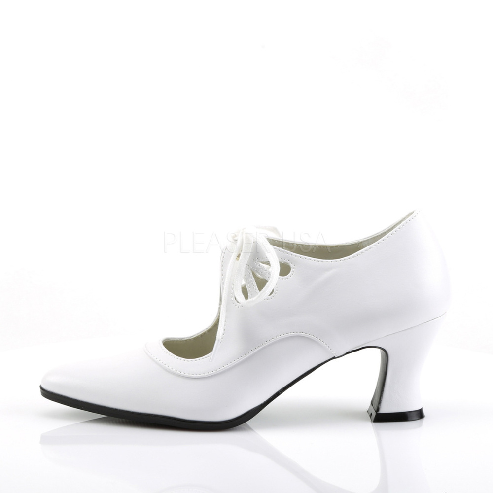 Victorian Pointy Toe Lace Up High Heel Shoes - Picture 2 of 4